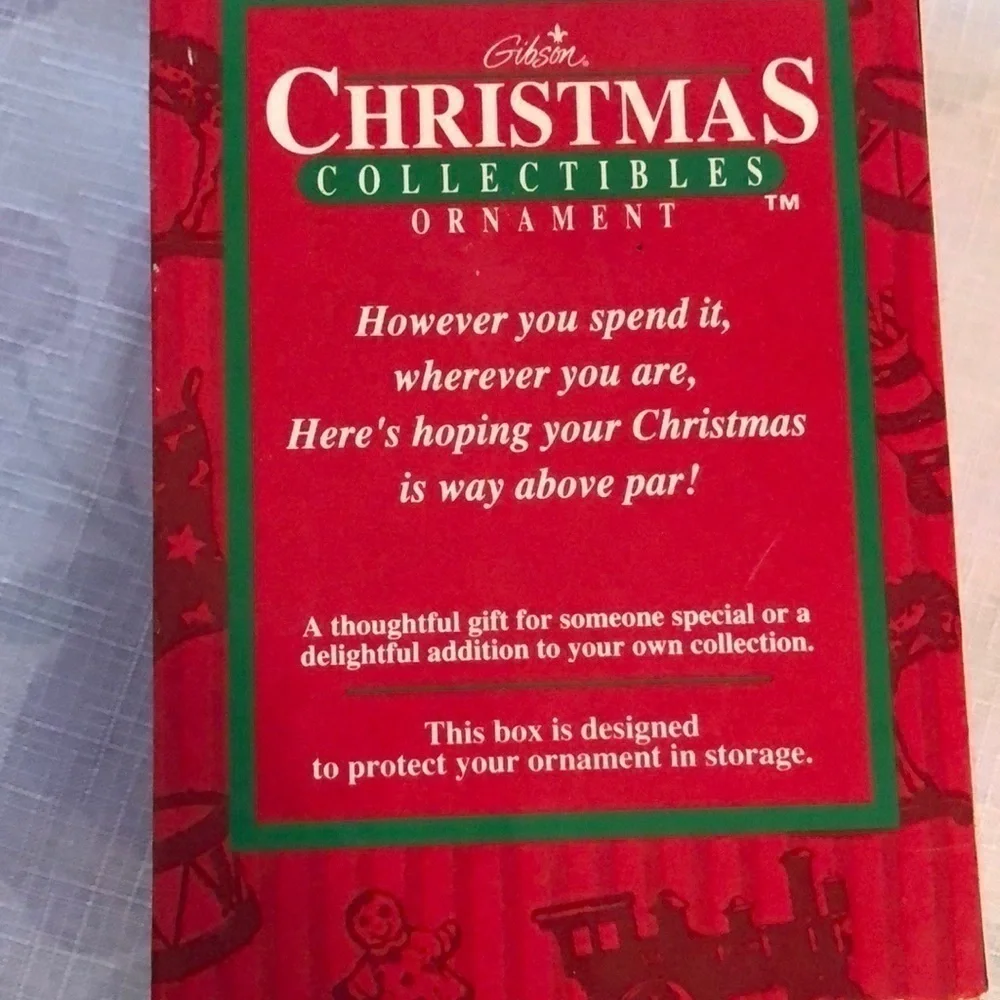 Gibson Christmas Collectable “At Home On The Range” Vintage Holiday Ornament NIB